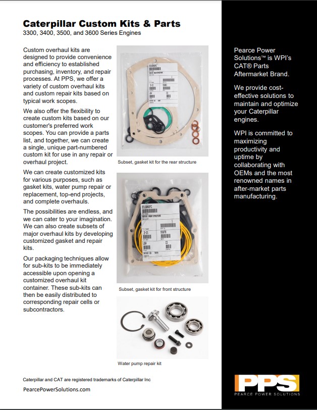 Caterpillar Custom Kits Parts