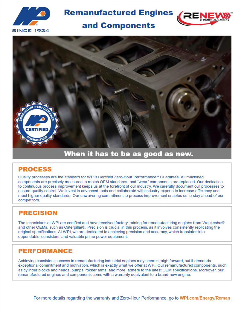 Help & Resource 15 Remanufactured Engines and Components Flier